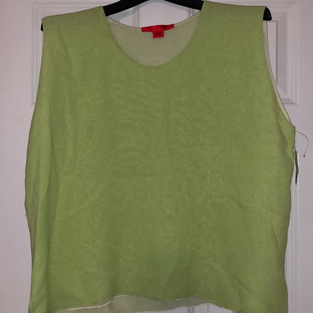 Green tank top
